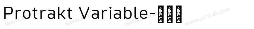 Protrakt Variable字体转换